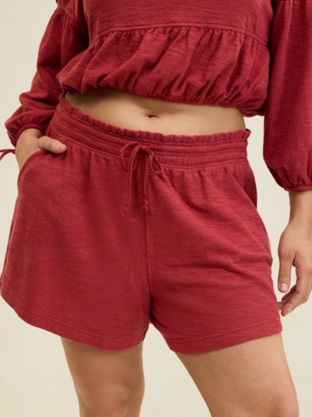 NWT Aerie Endless Summer Short in Summer Burgundy Small